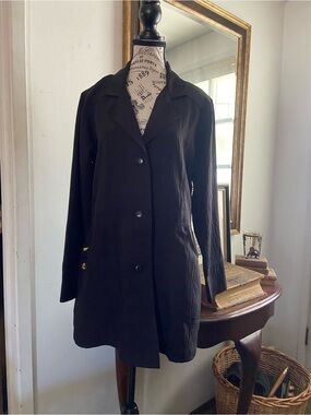 WonderWink Lab coat Black Long Button Front